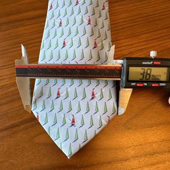 Downhill Kringle Lee Allison Company Men’s Tie 254 Handmade Silk USA - Picture 6 of 6